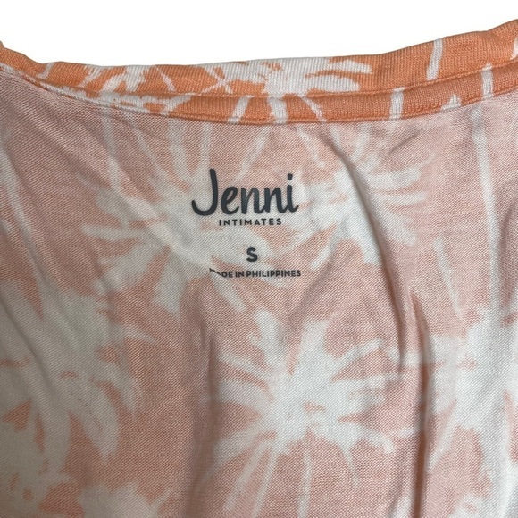 Jenni Sleeveless Tiered Chemise Dress Nightgown Juicy Melon Palm Trees Small New - Picture 5 of 7